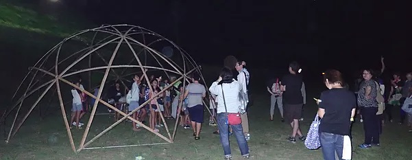 テント張り体験